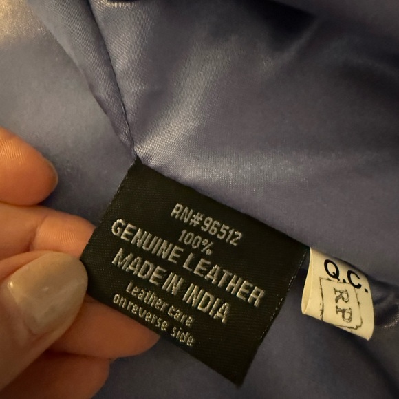 Saguaro Lavender/purple Leather Jacket. Size large - Picture 3 of 4